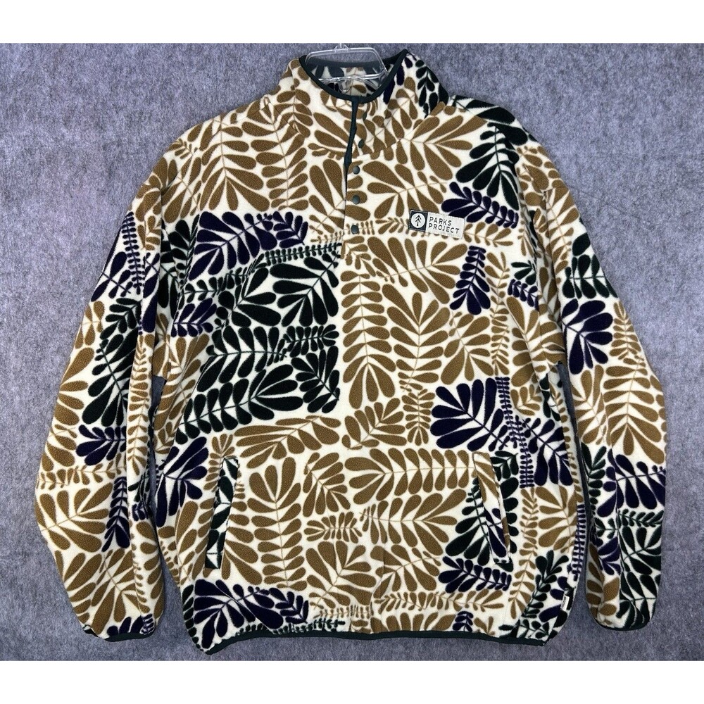 Parks Project Big Sur Trail Fern High Pile Fleece Pullover Size 2XL